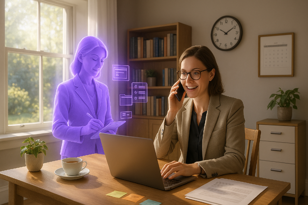 Work with a virtual assistant, Efficient and precise, Productivity soars